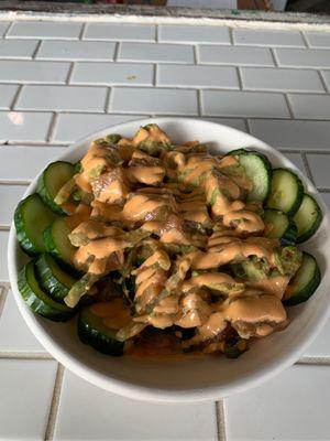 Salmon avocado bowl