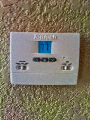 Thermostat recommended setting in cooling for better energy savings!