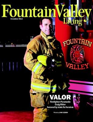 December 2012 cover of Fountain Valley Living Magazine