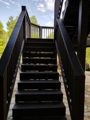 Deck Restoration, Taylors, SC. Complete deck restoration - steps.