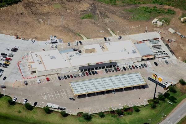 Roofing for Buc-ees in Luling, TX.