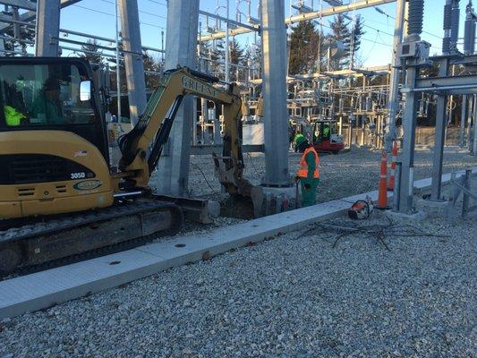 G. Greene Construction at Eversource Substation