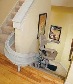 Curved stairlifts customized to your unique stairway