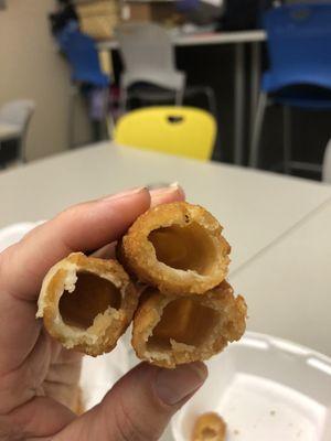 These were 3 of the 5 mozzarella sticks.