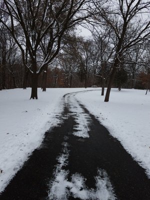 The trails are plowed