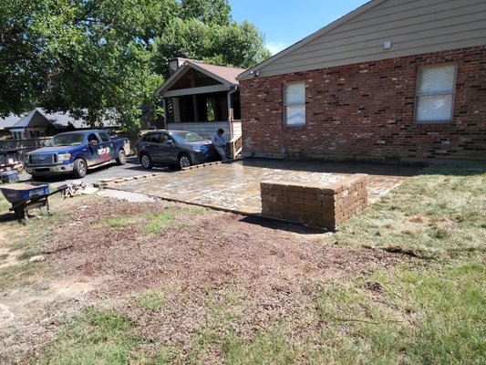 Back patio remodel