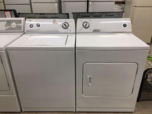 Traditional Whirlpool washer and matching dryer