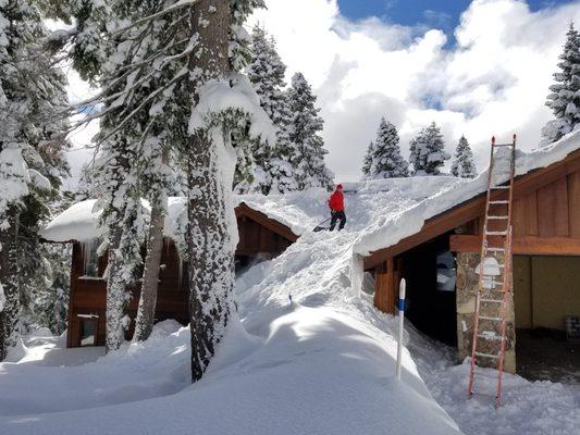 Roof shoveling