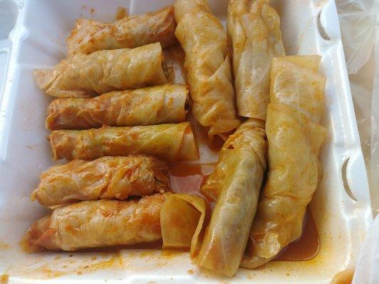 Stuffed cabbage rolls