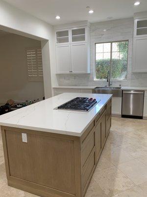 Kitchen island.