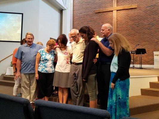 Sending our previous pastor off to the mission field