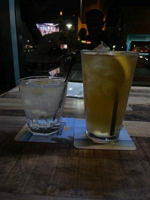 Gin and tonic and Long Island !