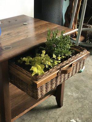 My end table planter!!