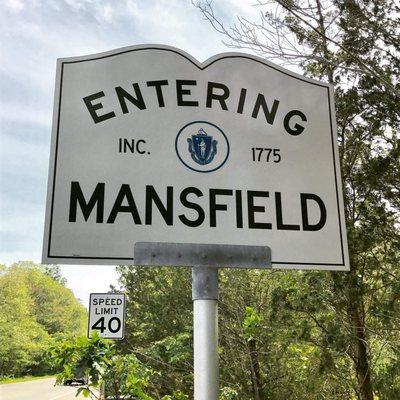 Entering Mansfield.