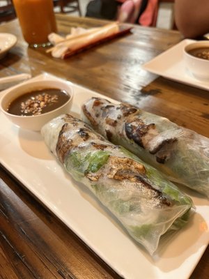 Grilled pork A2. Two Piece Fresh Spring Rolls