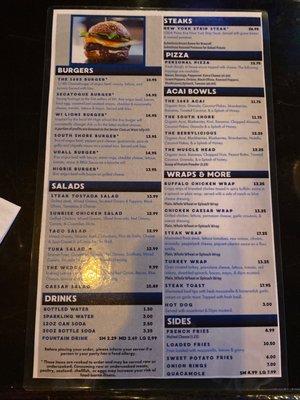 Menu (side 2)