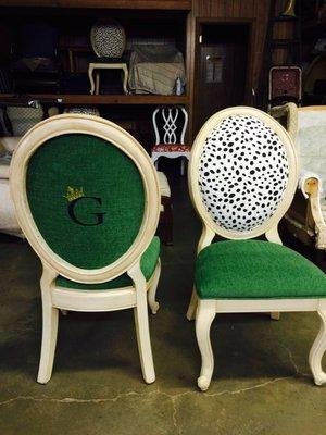 Fun chairs for a game table