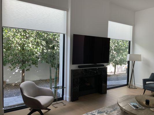 Designer roller shades by Hunter Douglas