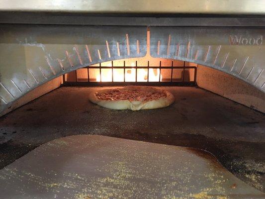 Brick oven pizzas