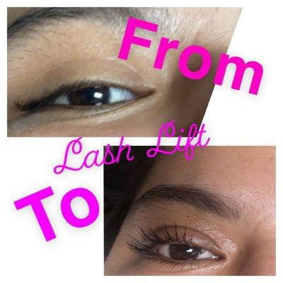 Lash Lift - lashes curled, no maintenance