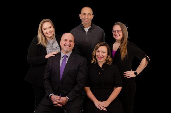 From left to right: Zoe Chapman-King, Howard "Jack" Weyers, Jr., John Lindo, Sara Reedy, Erica Saldivar