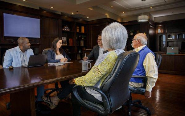 One of the conference rooms we use to meet with our clients