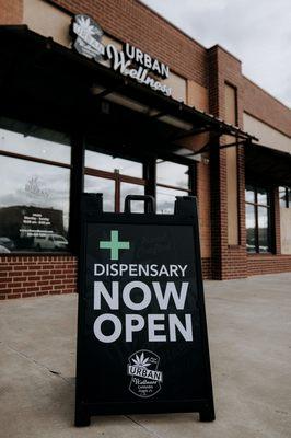 Exterior  - Urban Wellness Cannabis Dispensary. Recreational sales start April 1, 2022