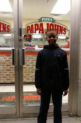 Rain at Papa John's Pizza