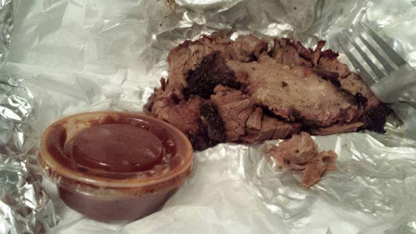 BBQ brisket from Mighty Mike BBQ.