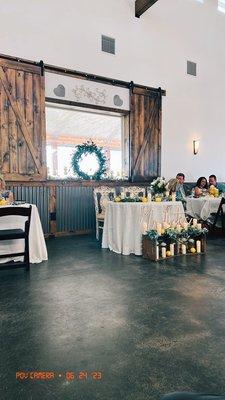 Photos of the venue, and the beautiful work by Jana and the Bridal Pantry as well as TeeLee floral!