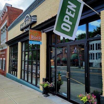 High Rock Homes storefront in Joe's Garage - Catskill