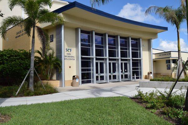 Front of SCF Neel Performing Arts Center