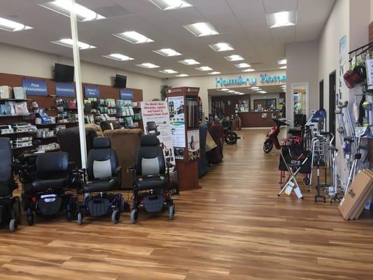 Inside of the new showroom of Harmony Home Medical