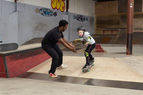 Kids Skateboard Lesson at 2nd Nature Skatepark