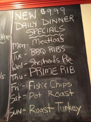 Decent daily specials.