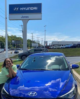 SMILES in front of Jones Hyundai Bel Air. Definitely "Jones for LIFE!"