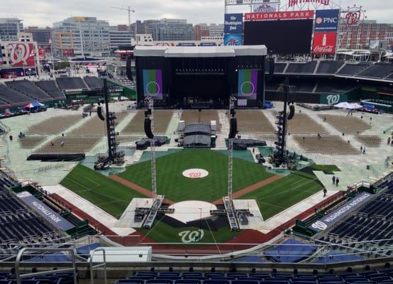 Chair Set-Up - Paul McCartney - Nats Park - 7/12/13