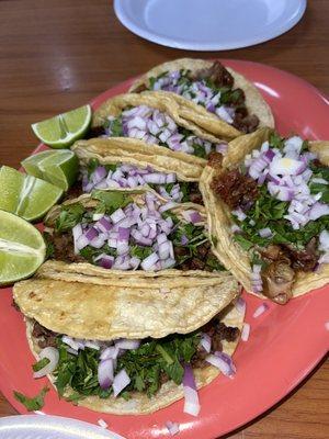 I got tacos de tripa ! DELICIOUS COOKER TO PERFECTION