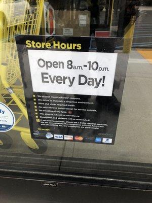 Store Hours