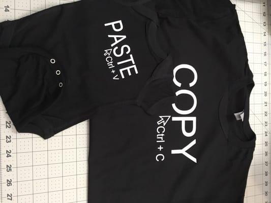 Copy T-shirt with Paste Onesie