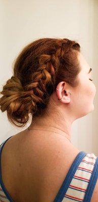 Updo/braid