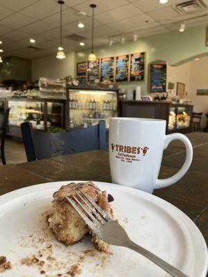 Lavender Latte with a sweet treat!