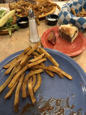 Burger and Fries