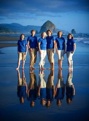 Family Portrait in Manzanita, Oregon