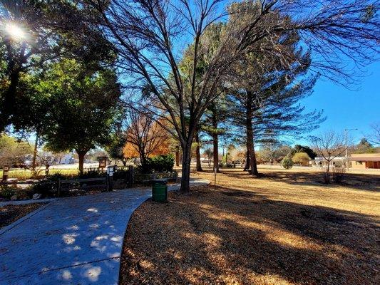 Walking trail in Richardson Park