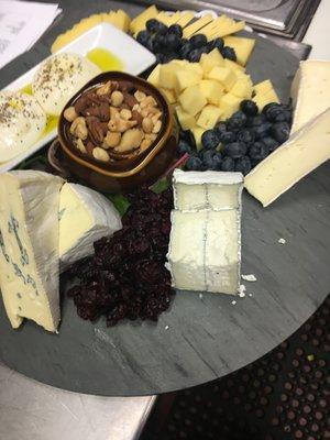 Imported and Organic Cheese Board.