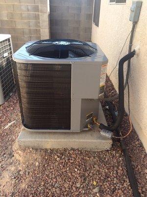 Replacement of a split system A/C condenser