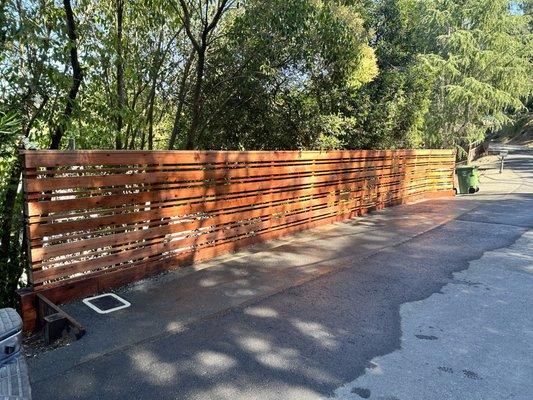 Nice fence done in orinda Ca