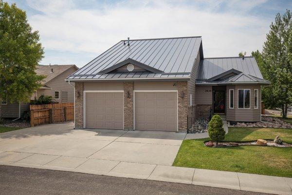 Residential metal roofing by Bridger Steel.