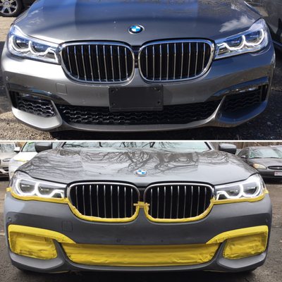 2016 BMW 750i Front Bumper Repair